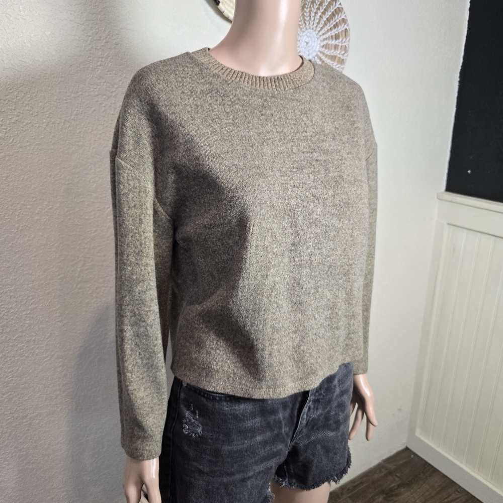 Zara Women Brown Soft  Sweatshirt Size Small - Picture 7 of 11